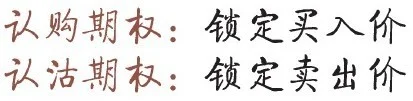 認購鎖買價,認沽鎖賣價